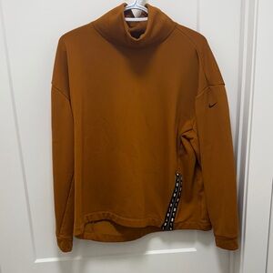 Nike Women’s Rust-Orange Turtleneck Pullover